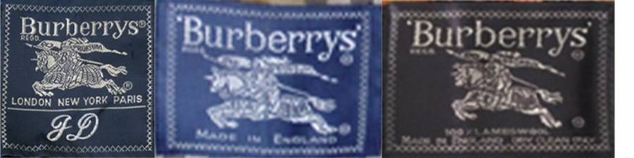 Etiquetas Burberry reales, Años 80