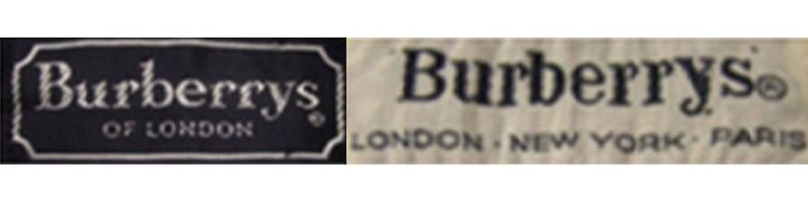 Etiquetas Burberry reales, Años 80