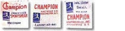 Etiquetas Champion reales, Años 50