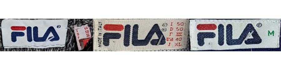 Etiquetas Fila reales, Años 90