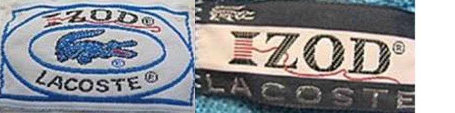Etiquetas Lacoste reales, Años 70
