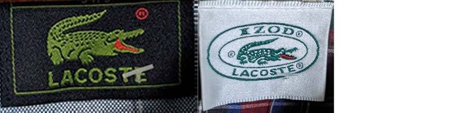 Etiquetas Lacoste reales, Años 90