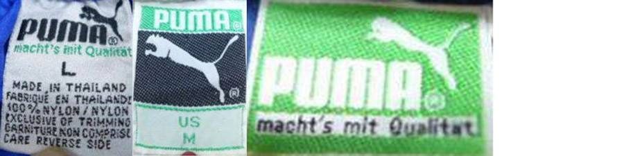 Etiquetas Puma reales, Años 80 – 90