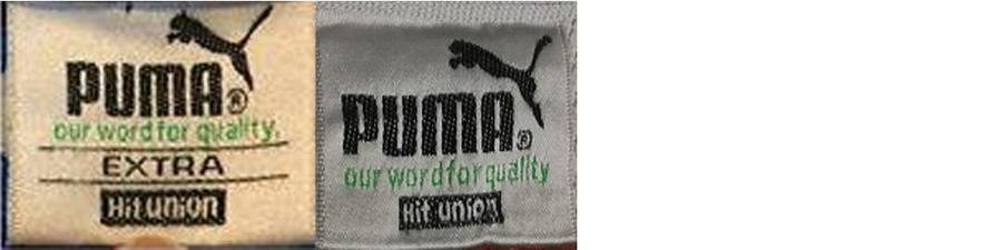 Etiquetas Puma reales, Años 90