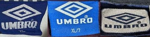 Etiquetas Umbro reales, Años 90
